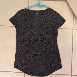 Vera Wang Black Floral Women's Blouse